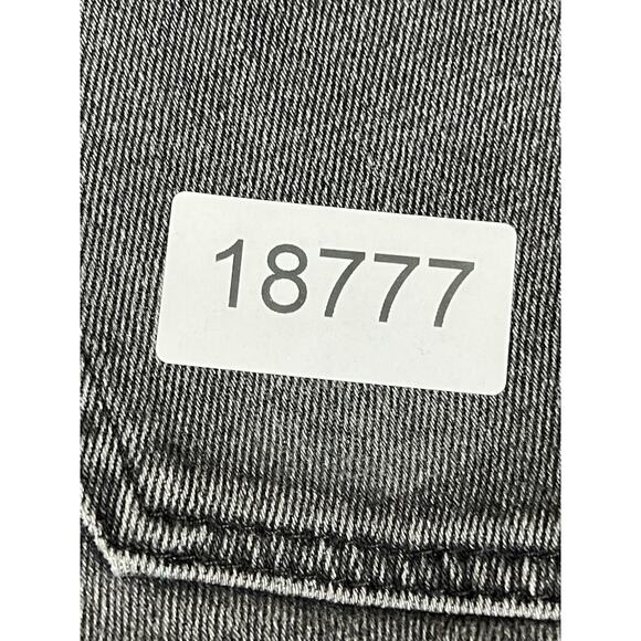 RE/DONE Jeans Womens 27 Black High Rise Stove Pipe Straight Leg Button Fly Denim - Picture 15 of 15